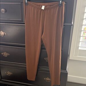 JJill Pima Ankle Leggings XL Brown